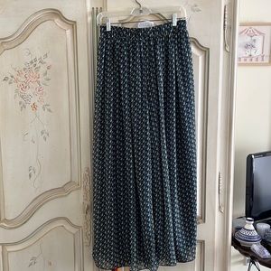 Max and Co flowy long blue pants